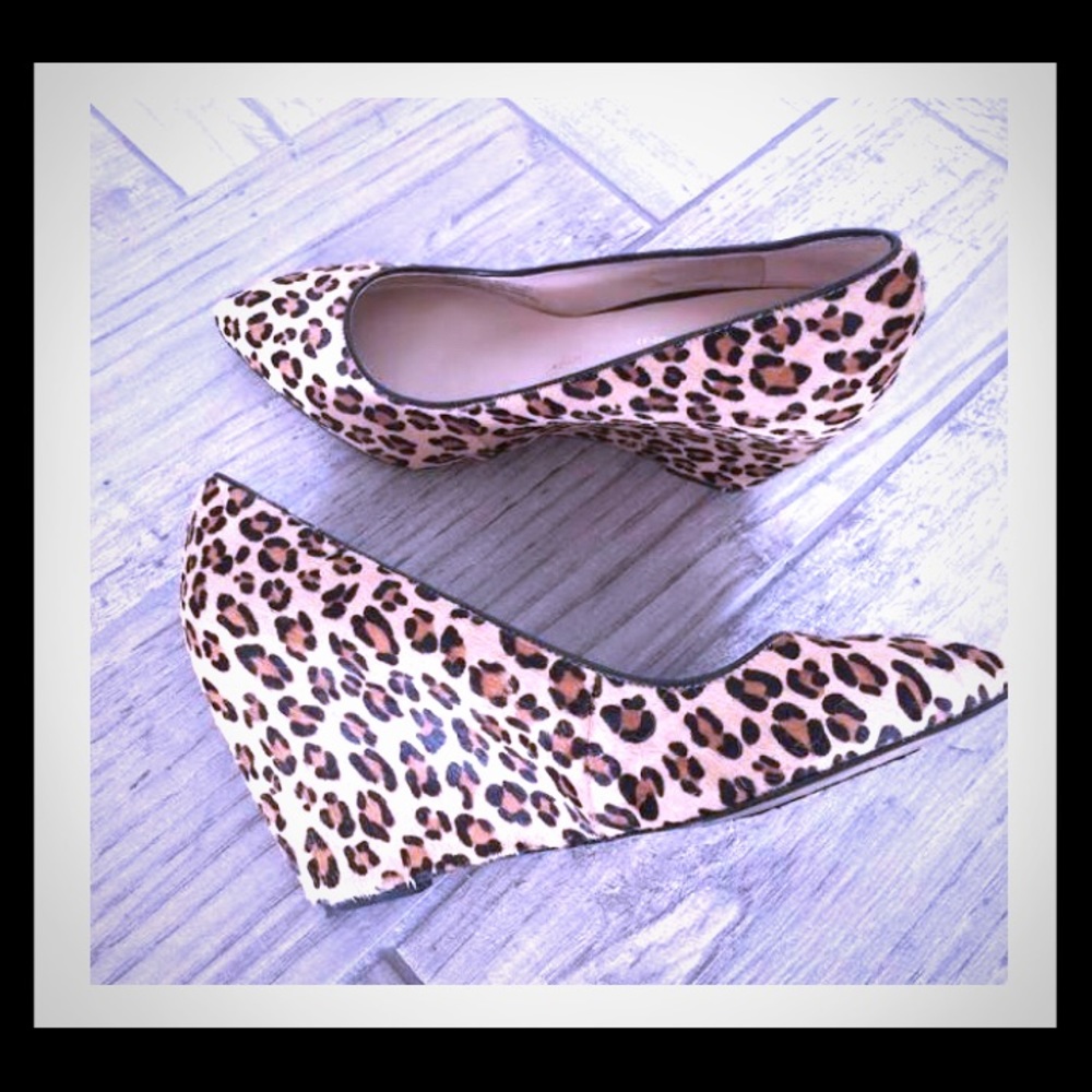 Franco Sarto real Fur wedges