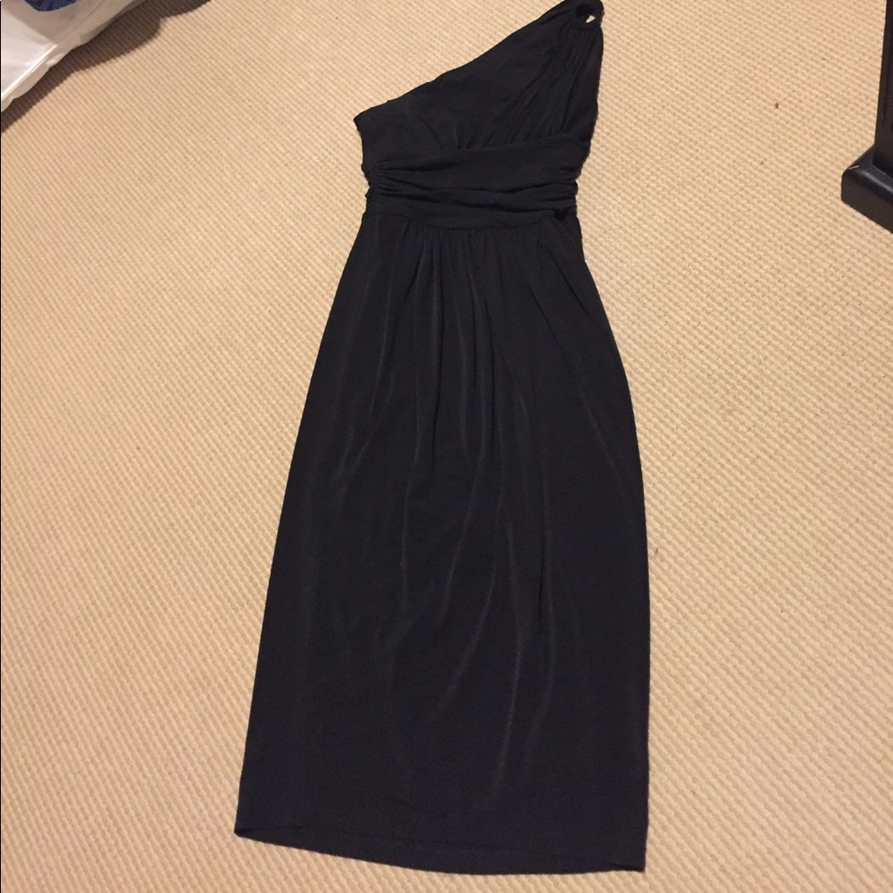 Nordstrom Maggy London One Shoulder Black Dress - Picture 1 of 5