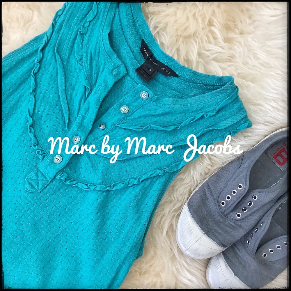 Marc by Marc Jacobs Ruffled Bib Tank Top - Small