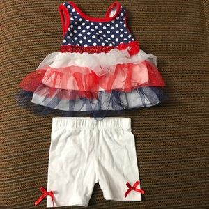 Ruffled Tank top and short set