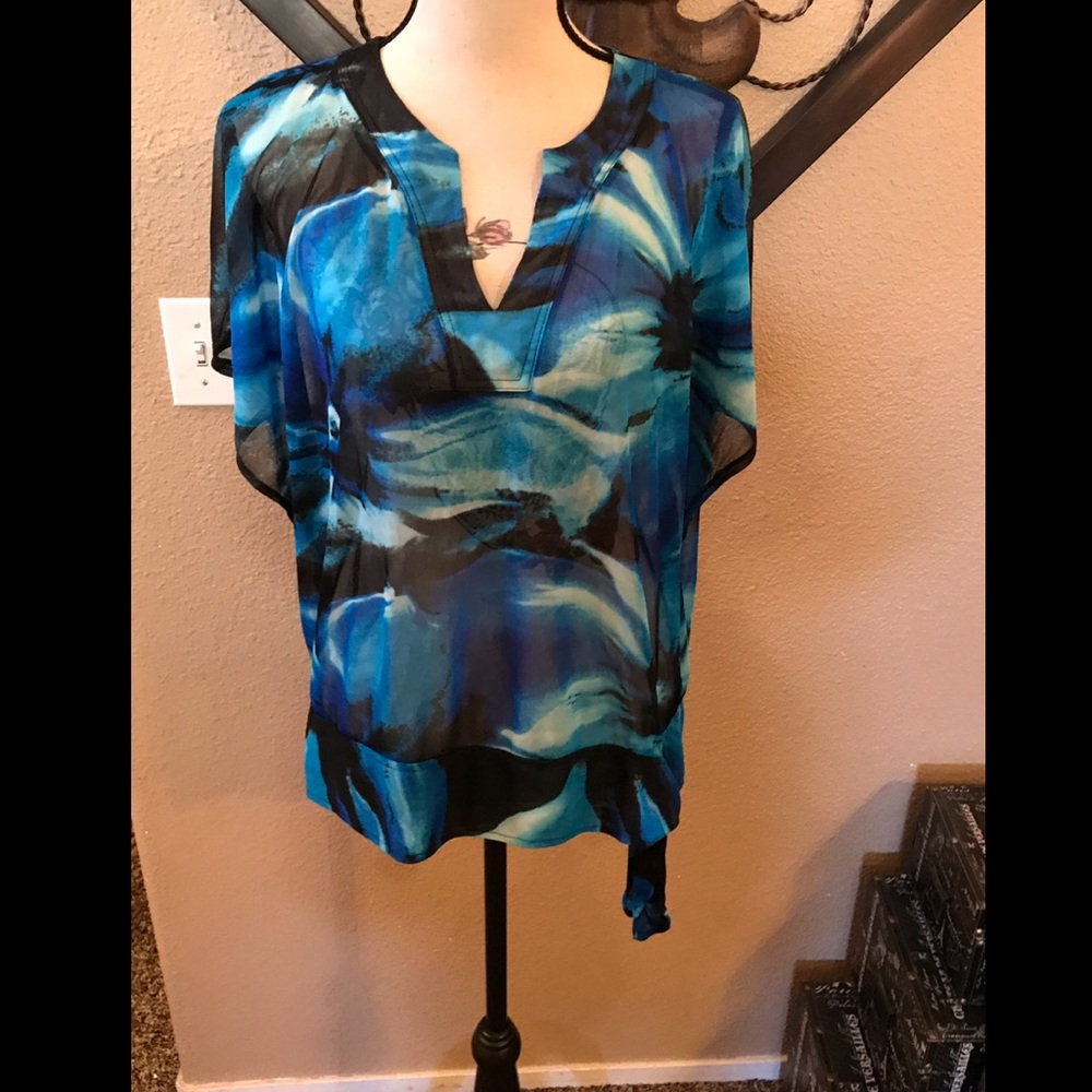 3 for $35.  Lane Bryant plus Sz 14/16 sheer top Like New!