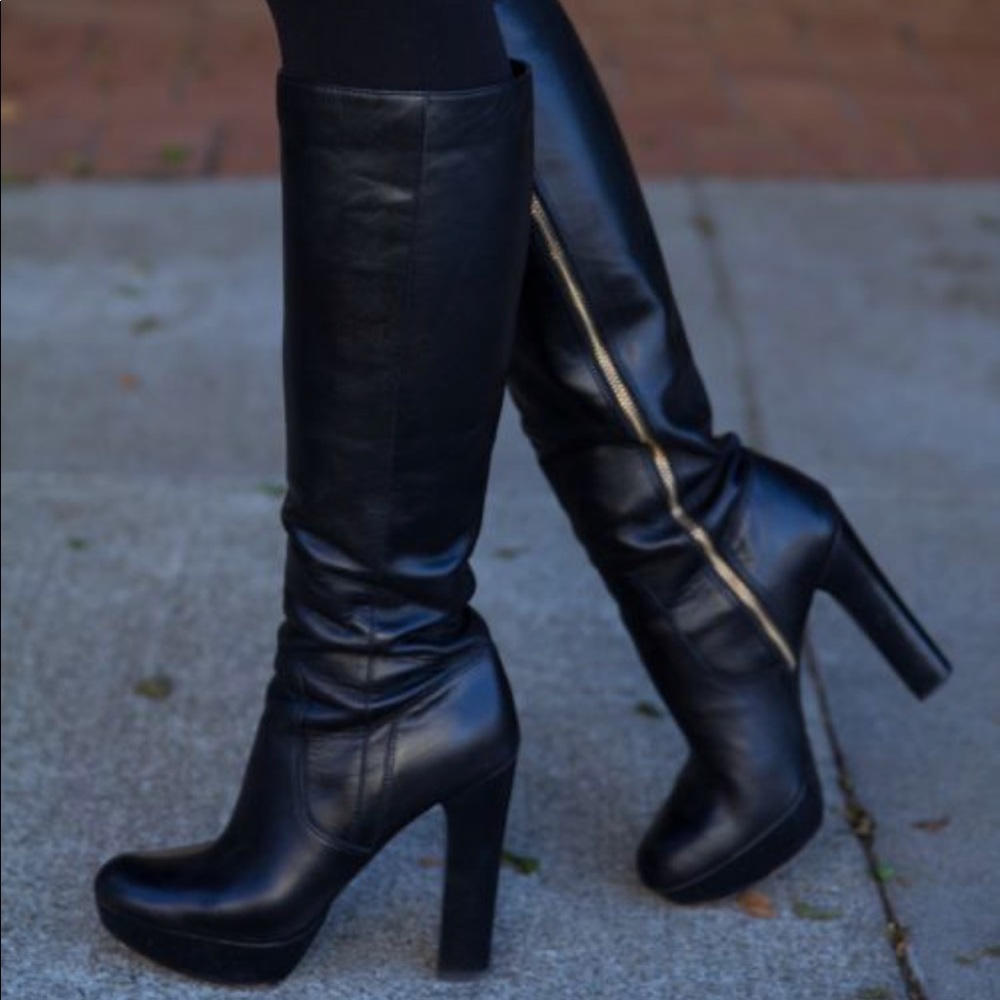 SOLD! KORS | MICHAEL KORS ZOLA BOOTS SZ 8.5 BLACK - Picture 1 of 8