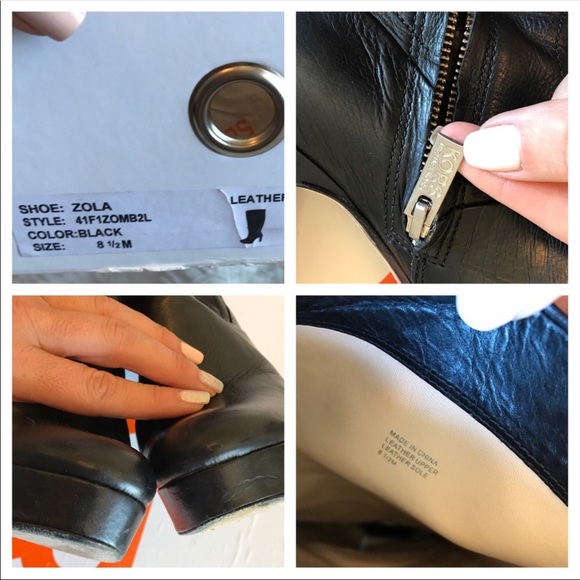 SOLD! KORS | MICHAEL KORS ZOLA BOOTS SZ 8.5 BLACK - Picture 7 of 8