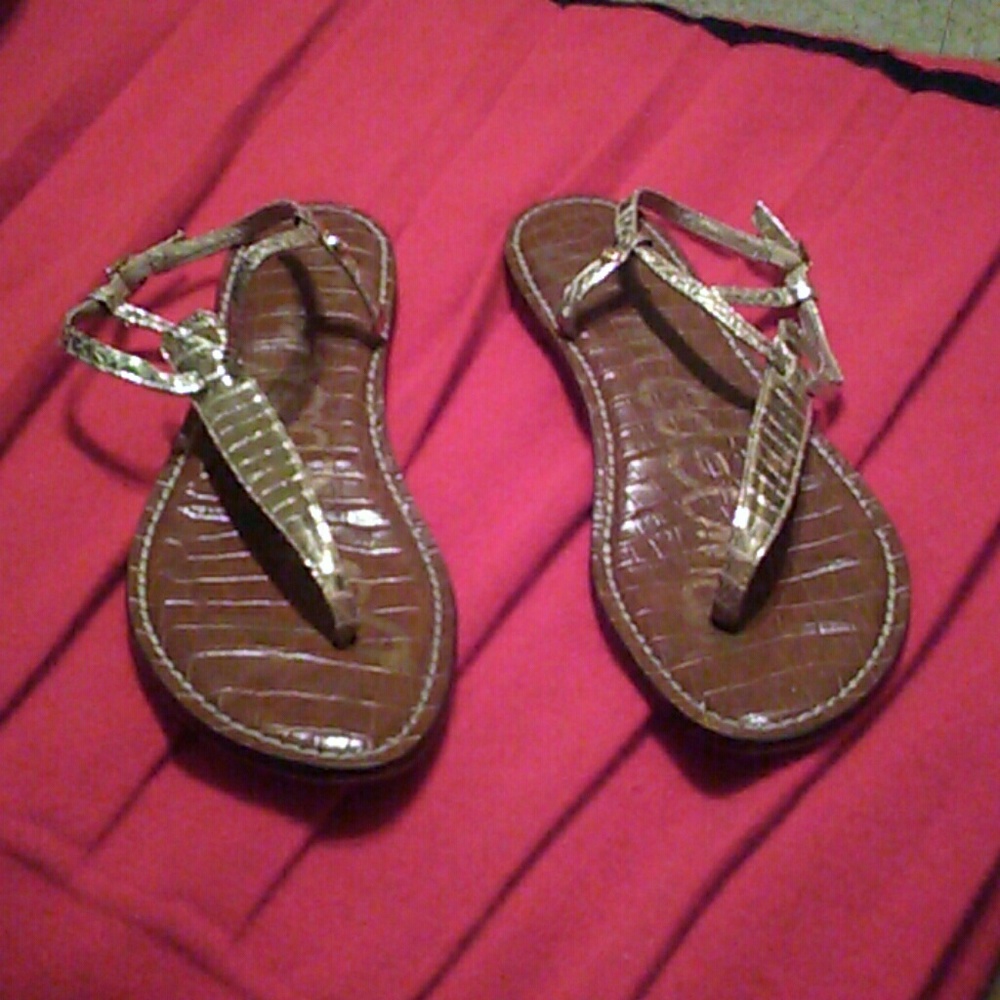 Sam Edelman gold sandals sz 10