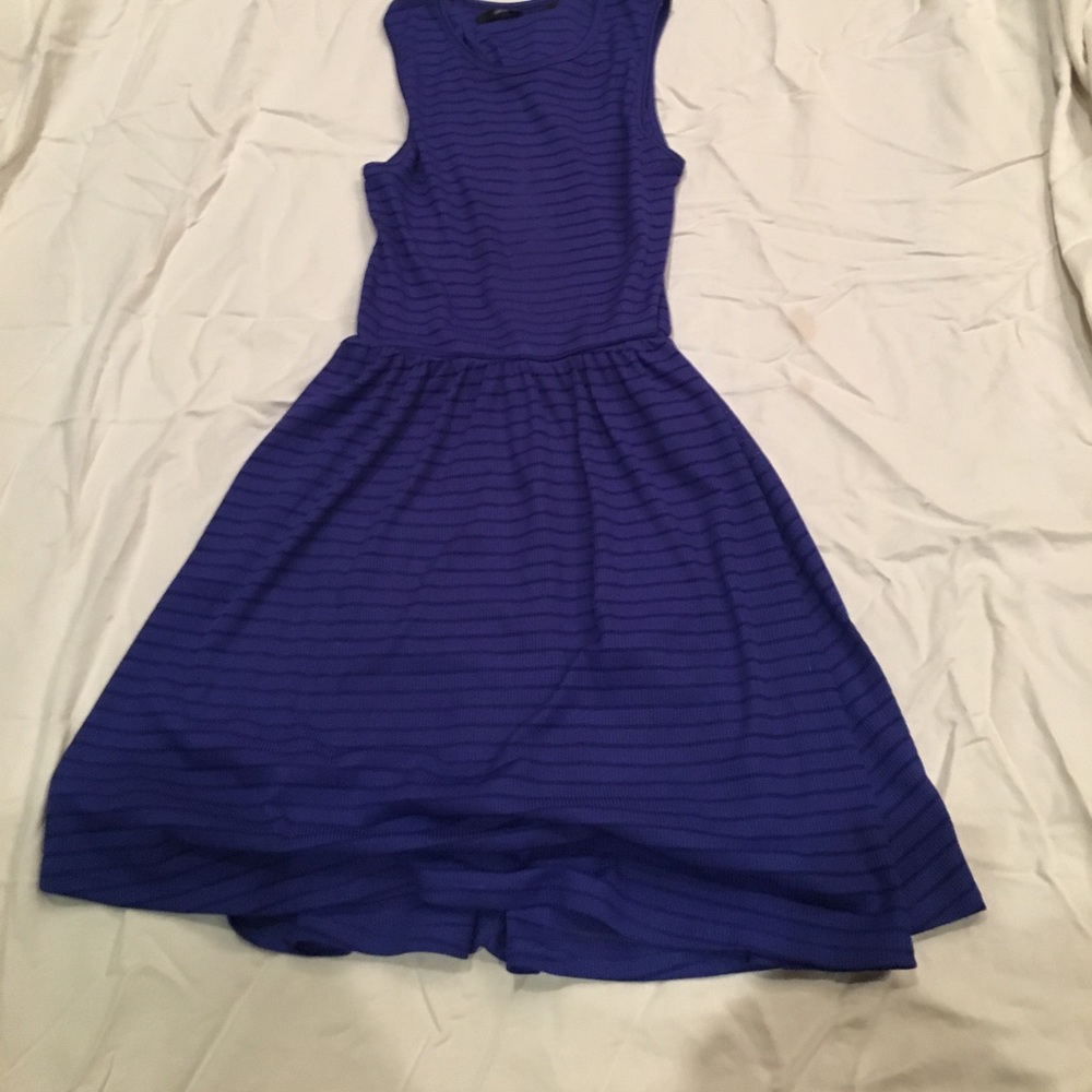 Ocean drive small blue and black stripped dress