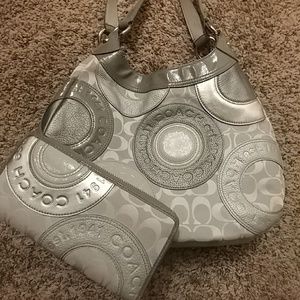 Coach purse with matching wallet