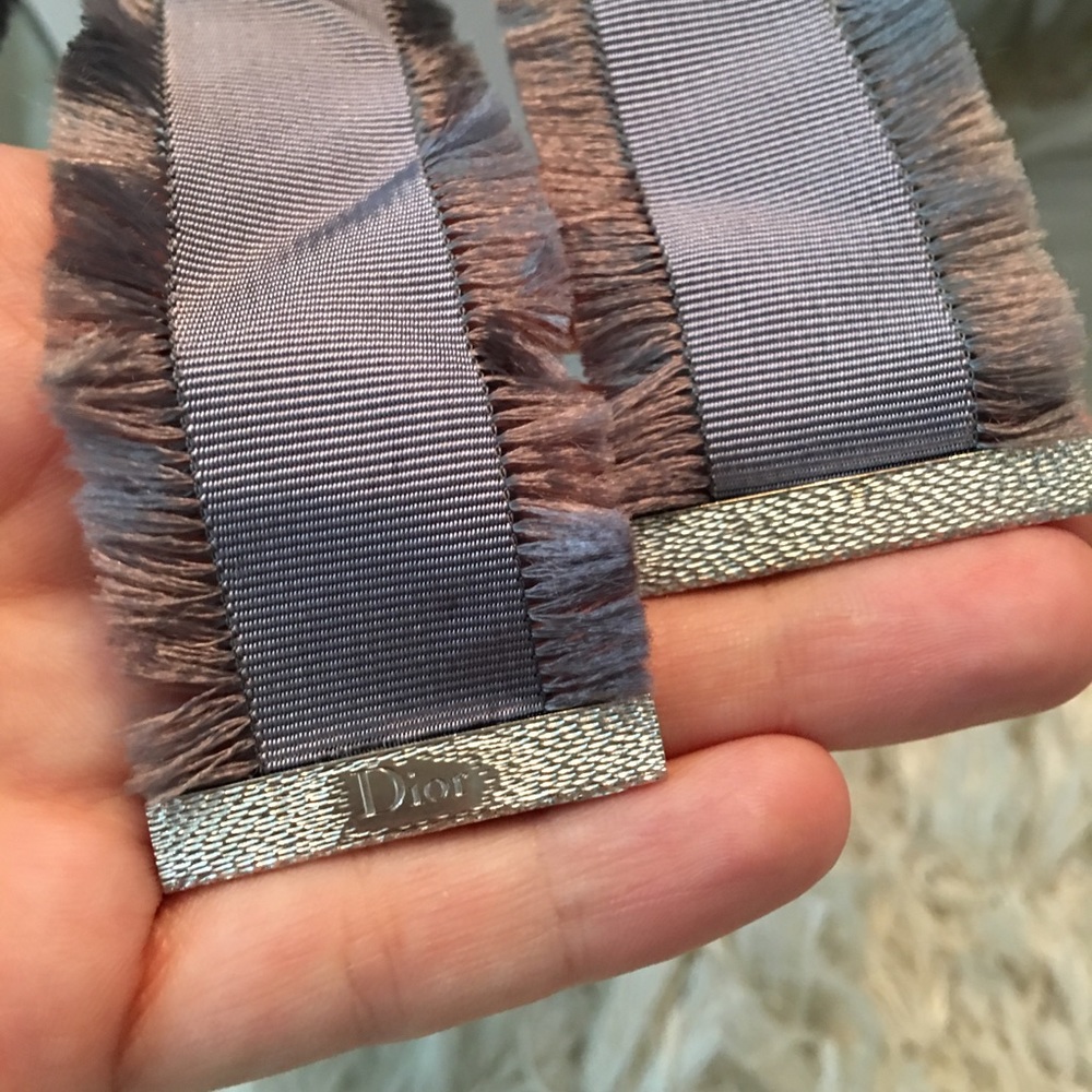 SOLD DIOR Crystal & Porcelain Rose Large Necklace - Picture 5 of 8