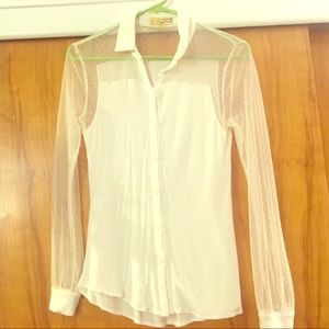 Sheer Vera Wang blouse