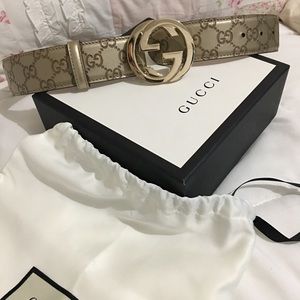 Authentic Gucci leather belt