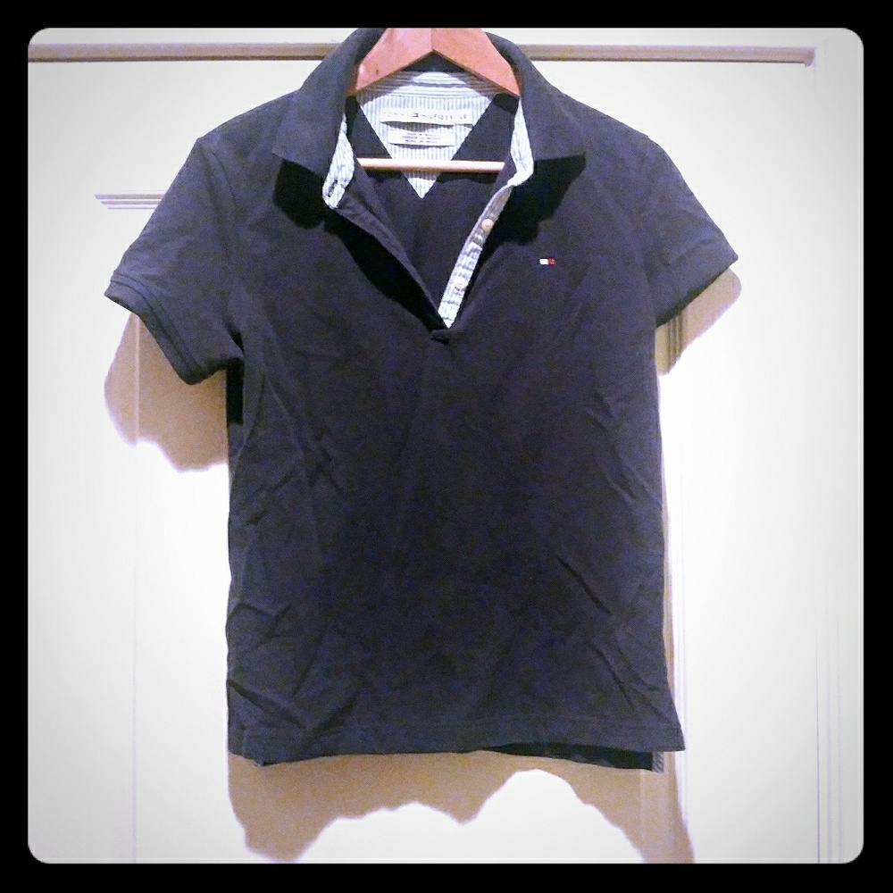Cute Tommy Hilfiger Blue Women's Polo! L!