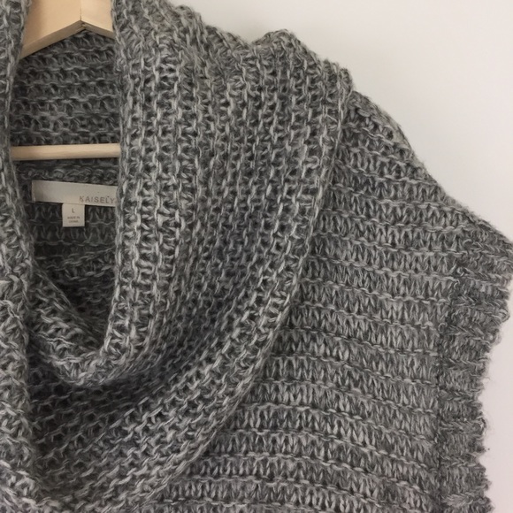 Kaisely Sweaters - Kaisely Grey Cowl Neck Sweater