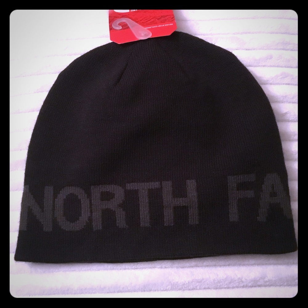The North Face knitted fitted reversible beanie