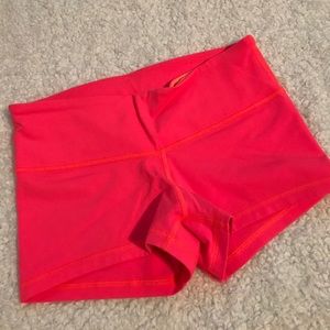 Lululemon Coral Wunder Under Shorts - Size 6