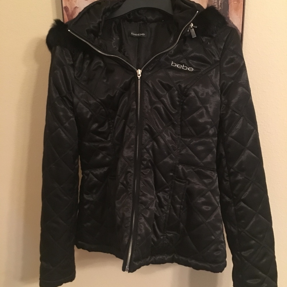 Bebe logo coat