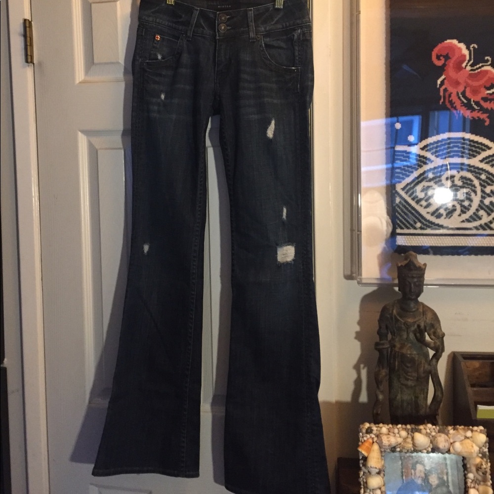 Hudson distresses jeans