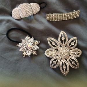 Swarovski and Austrian crystal hair pieces clips
