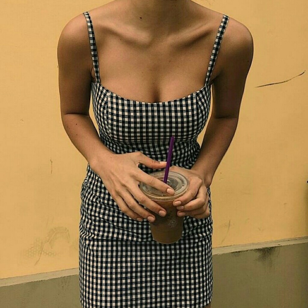 BACK! Charlotte Gingham Dress