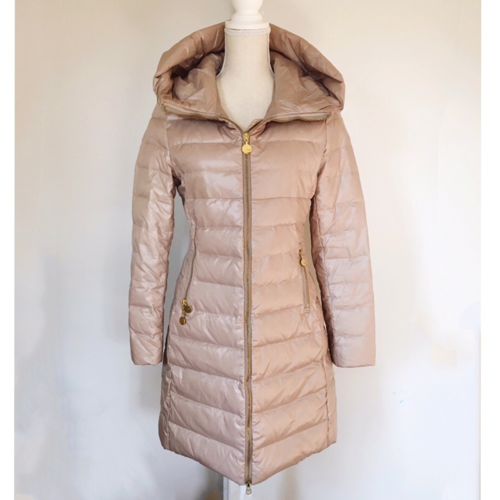High fashion Italy luxury long puffer down coat