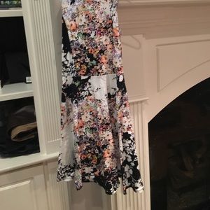 A mini dress with beautiful floral print