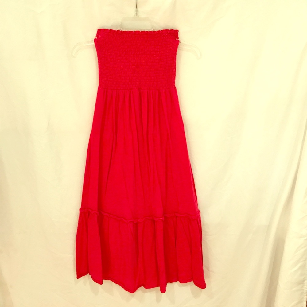 Strapless 3/4 Length Dress