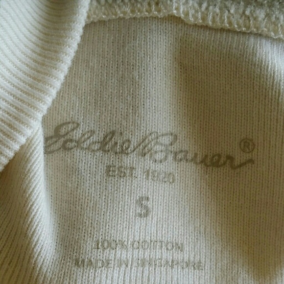 Eddie Bauer Cream Color Sweatshirt Size Small - Picture 5 of 5