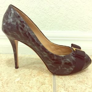Salvatore Ferragamo peep toe pump