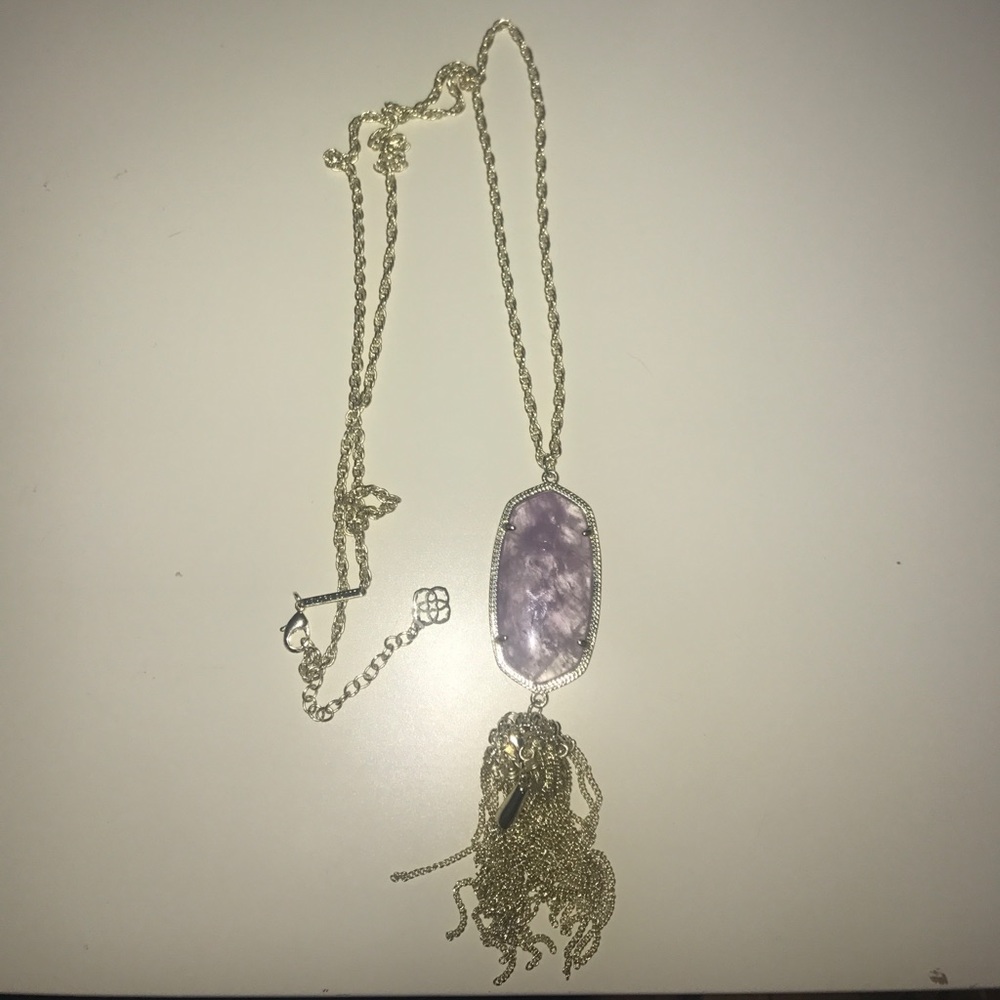 Gold & Purple Kendra Scott Necklace