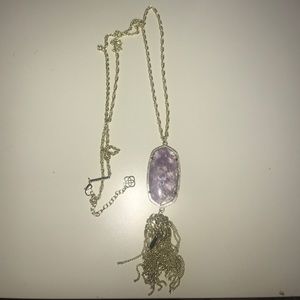 Gold & Purple Kendra Scott Necklace