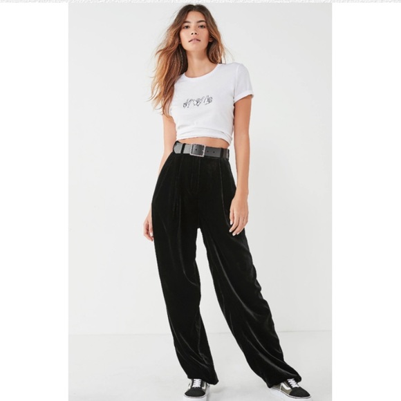 urban outfitters velvet pants