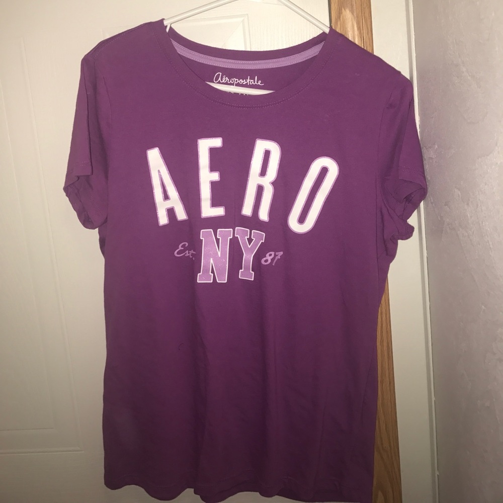 Aeropostale Aero Purple XL NY tee Shirt