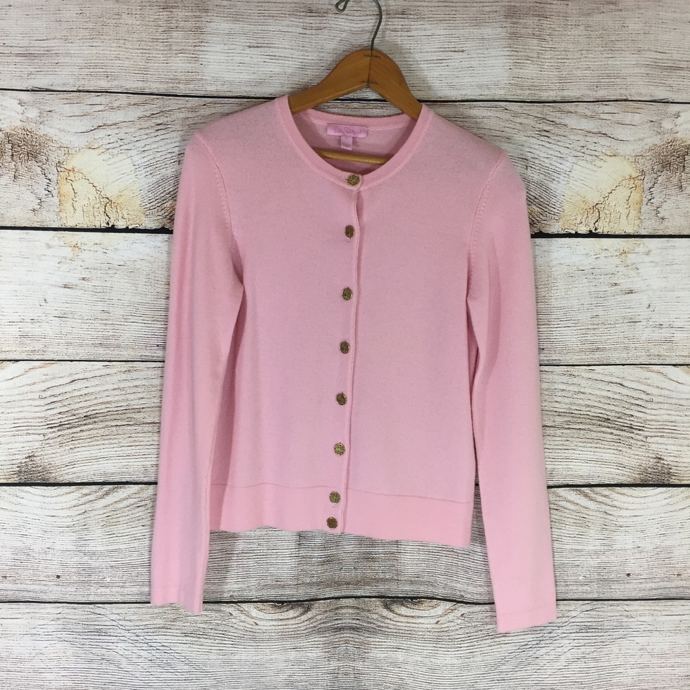 Lilly Pulitzer light pink cardigan xs