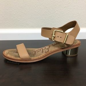 Sam Edelman- Trina Lt. Brown Leather Heeled Sandal Sam Edelman- Trina Lt. Brown Leather Heeled Sandal