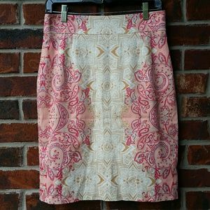 ANTONIO MELANI PINK/WHITE SKIRT SZ 4 ANTONIO MELANI PINK/WHITE SKIRT SZ 4