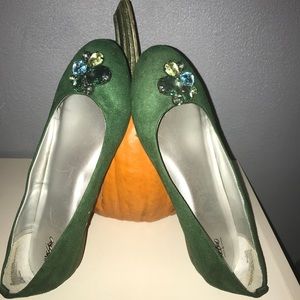 Green Mossimo flats