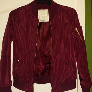 Maroon Bomber Jacket