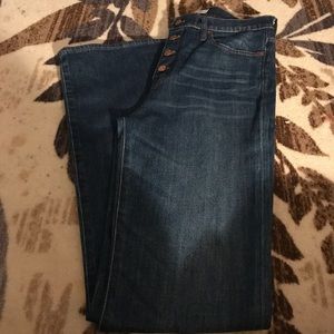 Madewell flea market flares: button edition!!!