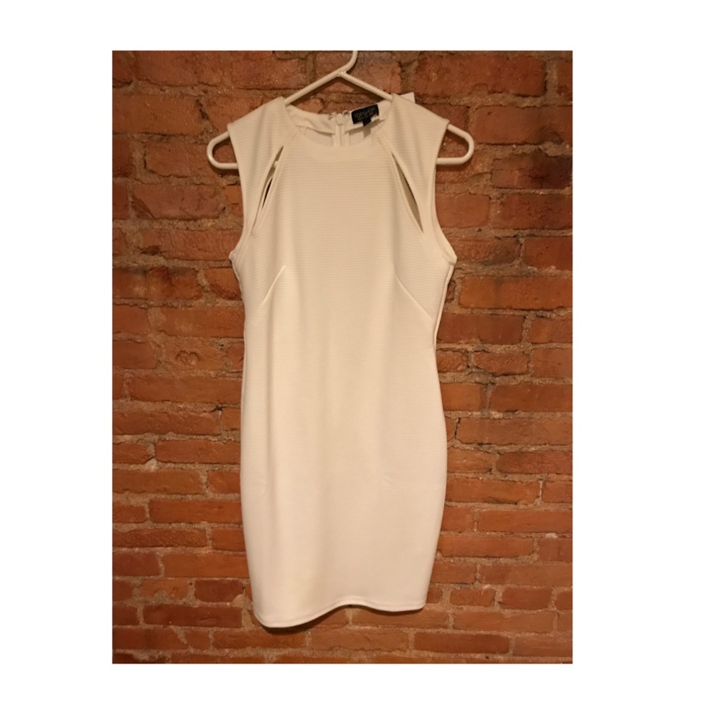 TOPSHOP White Cut Out Dress in Women