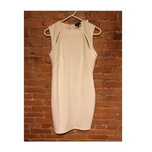 TOPSHOP White Cut Out Dress in Women
