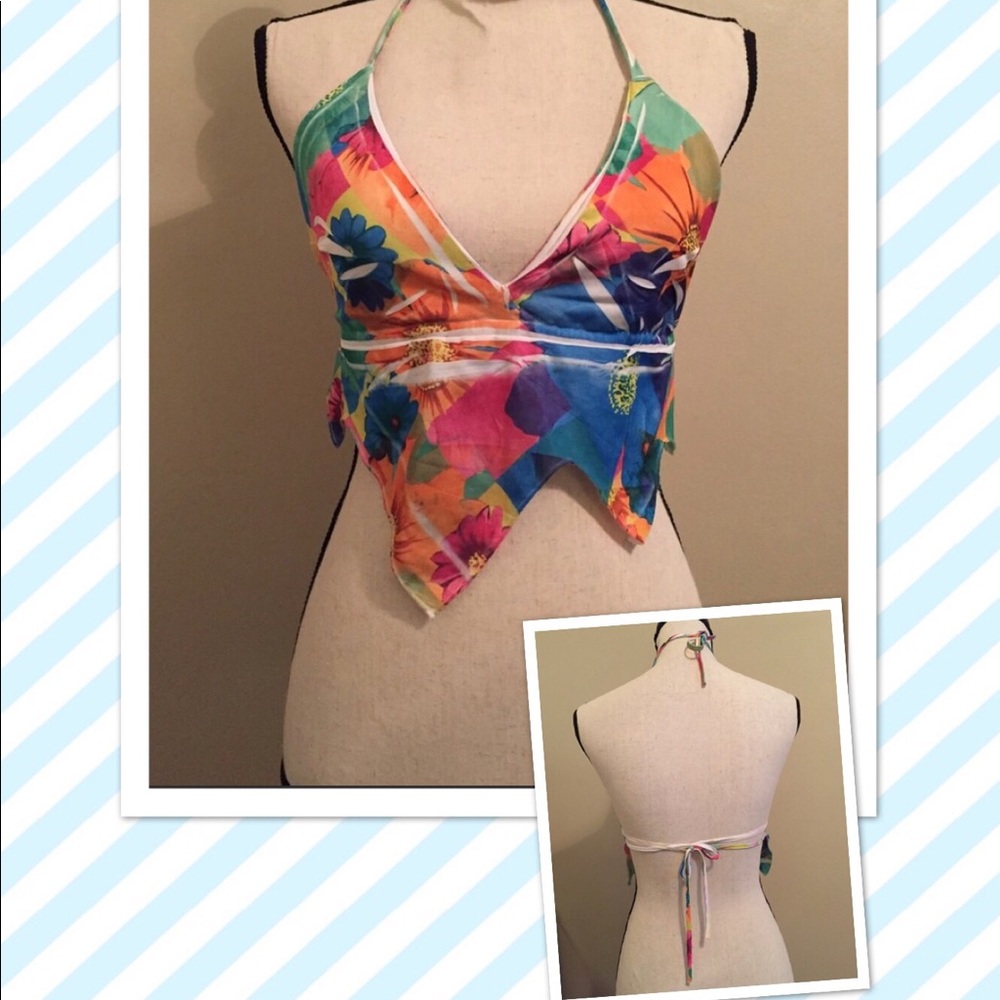 💞 Multicolored mini top size S