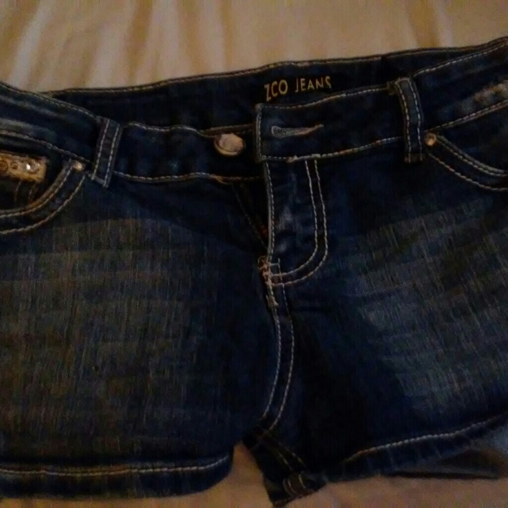 Denim shorts