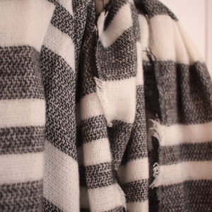 OSFM Black & White Acrylic Scarf🚩Bundle