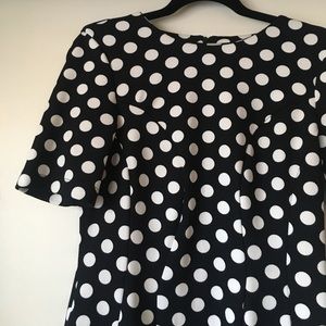 Figure Flattering Polkadot Dress Sz 6