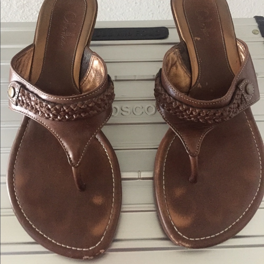 Cole Haan brown wedges