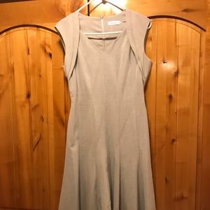 Calvin Klein light gray dress