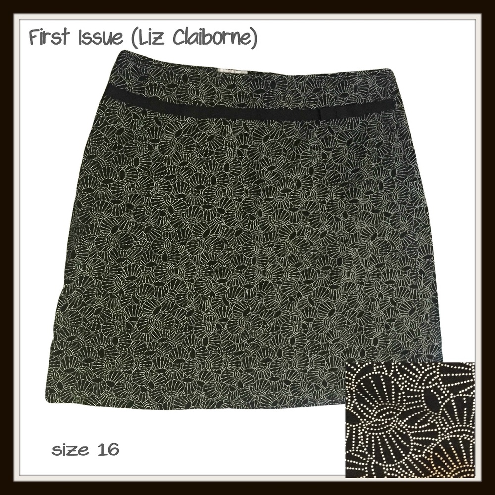 Black & White Skirt Sz 16 Liz Claiborne