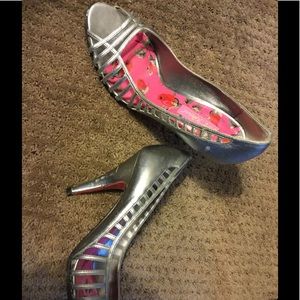 Silver Betsy Johnson shoes