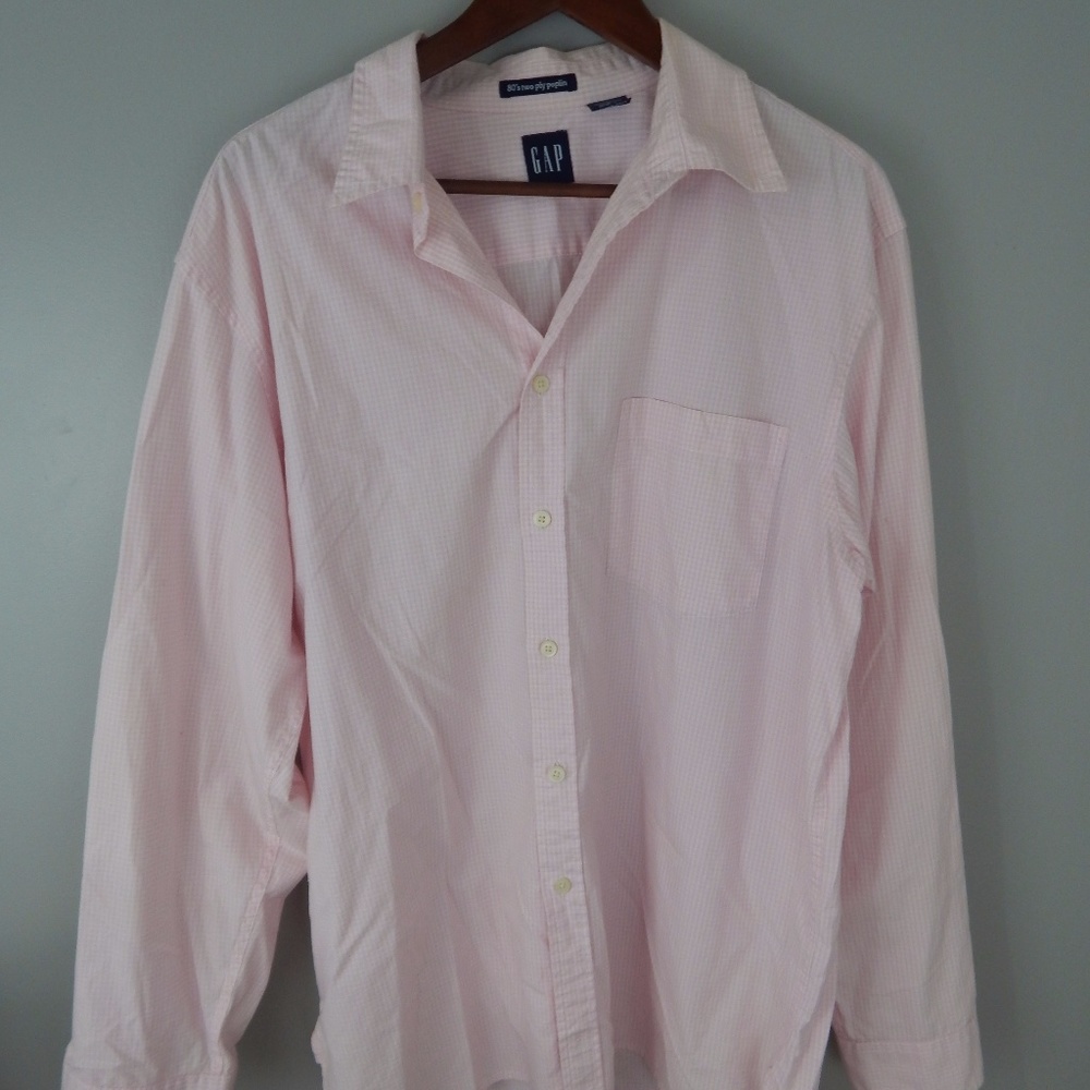 GAP MEN'S SHIRT 80's two ply poplin SIZE LARGE