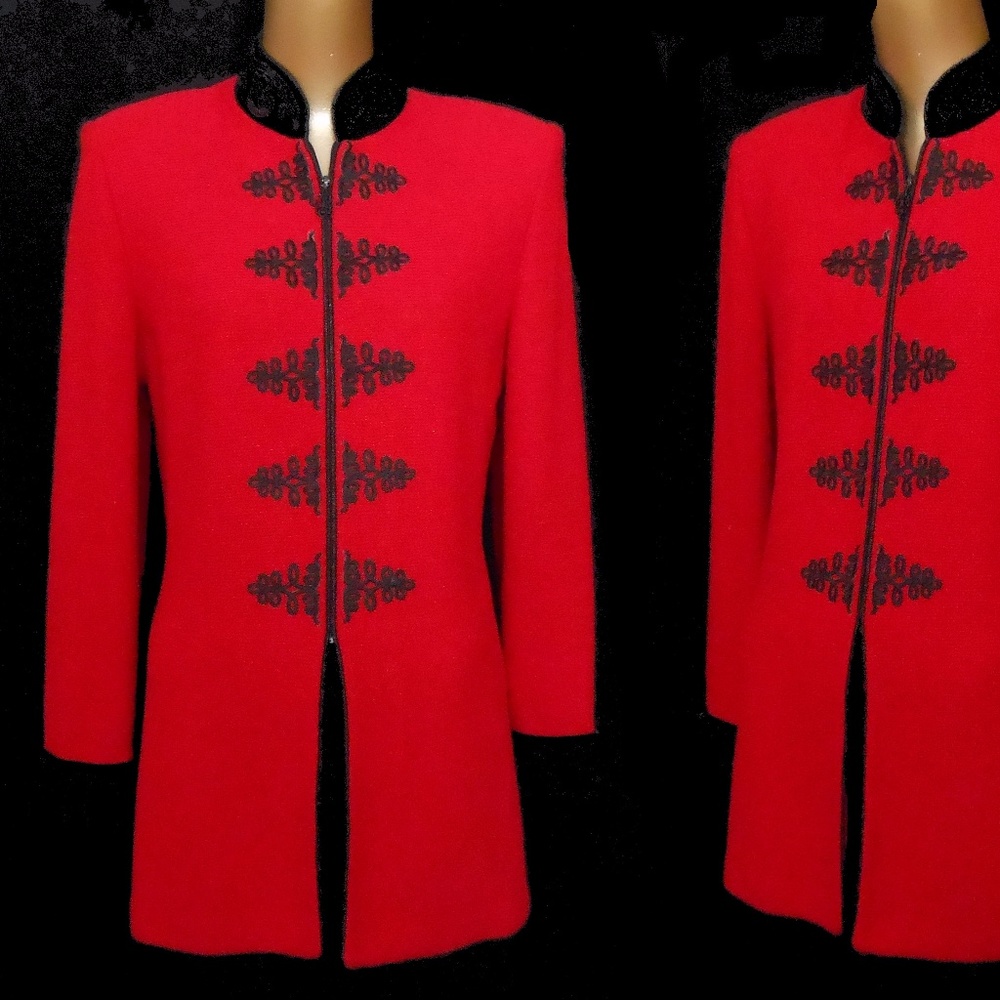 sold St John Military Style Blazer Jacket S