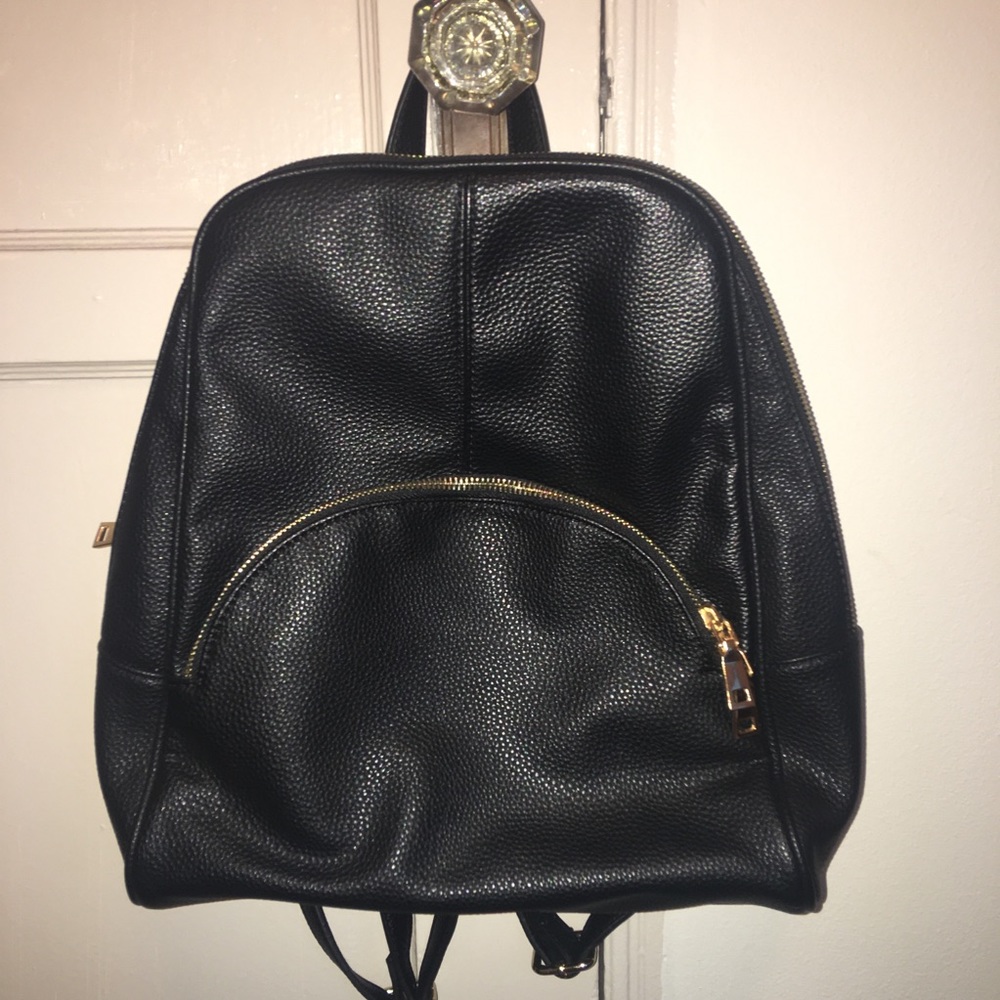 Black medium sized backpack