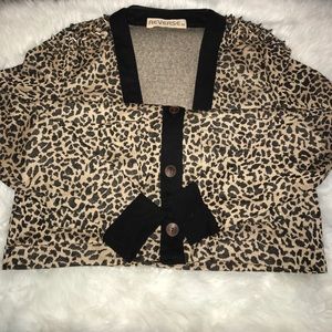 Cheetah print cardigan Cheetah print cardigan
